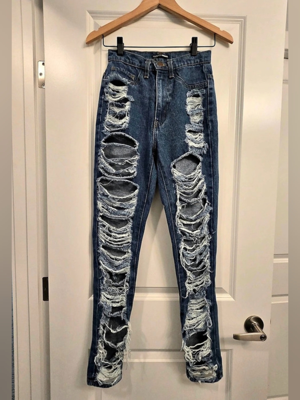 Fashion Nova Ripped Distressed Skinny Jeans